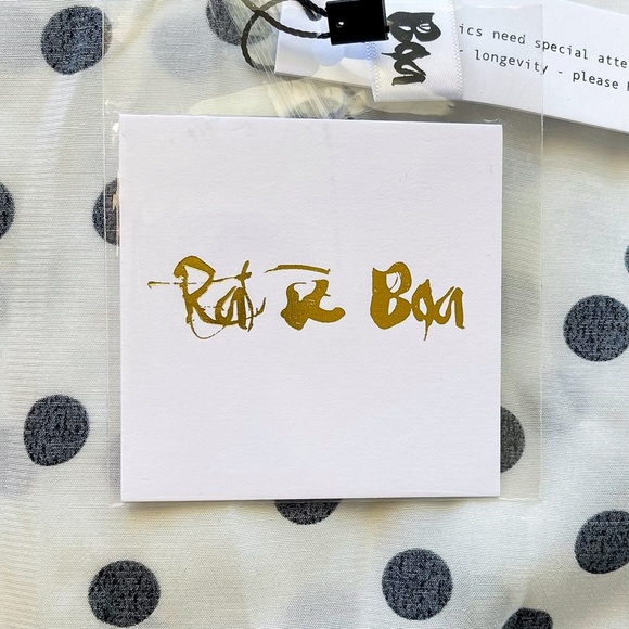 Rat & Boa Mariella Maxi Dress Polka Dot Ruffle White Black Size Medium NWT - Picture 6 of 11